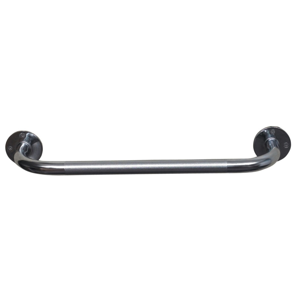 MABIS HEALTHCARE, INC. 521-1570-0618 DMI Steel Knurled Grab Bar, 18inH x 2inW x 3inD, Silver