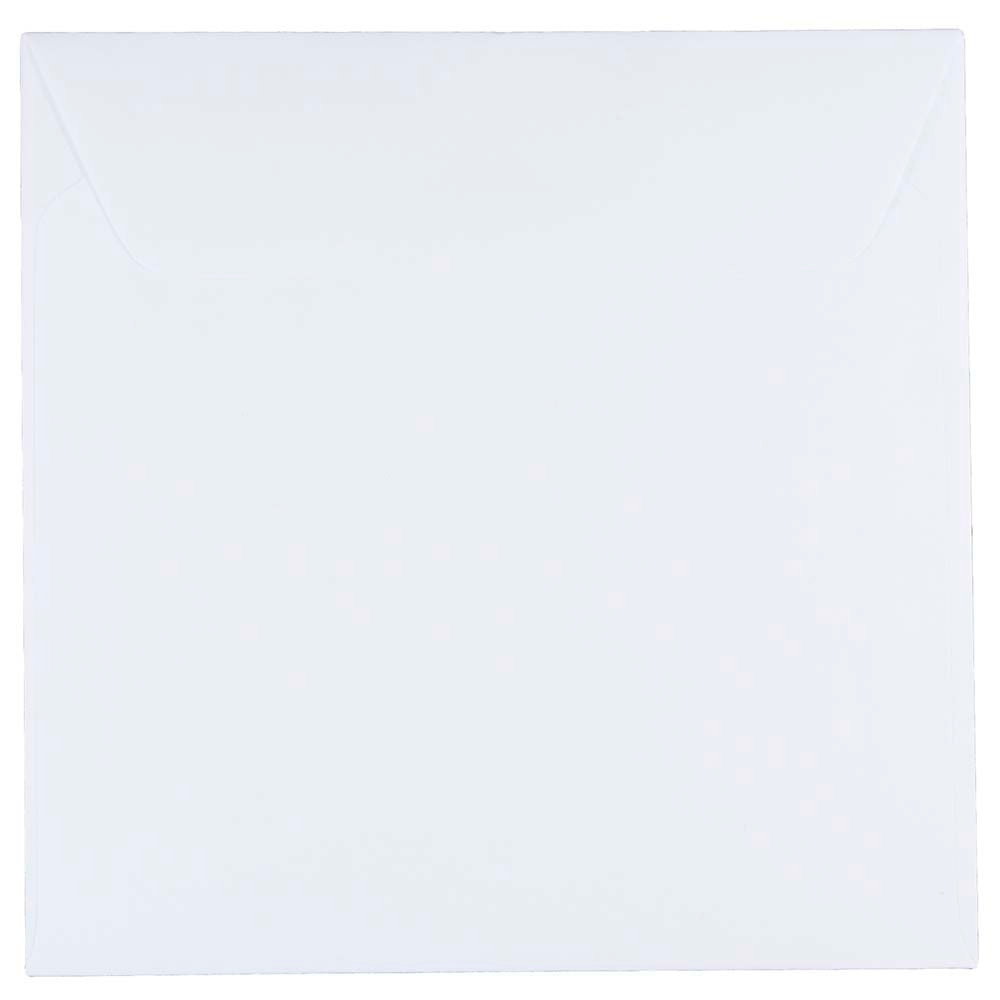 JAM PAPER AND ENVELOPE 28210 JAM Paper Square Invitation Envelopes, 7 1/2in x 7 1/2in, Gummed Seal, White, Pack Of 25