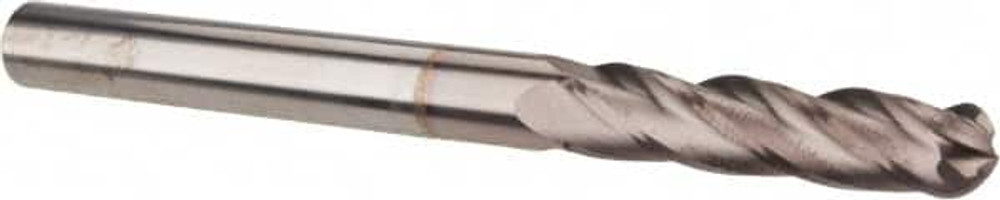 Hertel EG060016 Ball End Mill: 0.25" Dia, 1.125" LOC, 4 Flute, Solid Carbide