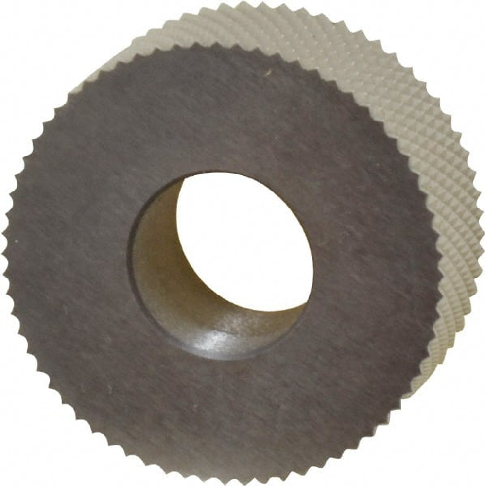 MSC PHM-220 Standard Knurl Wheel: 1-1/4" Dia, 90 ° Tooth Angle, 20 TPI, Diamond, High Speed Steel