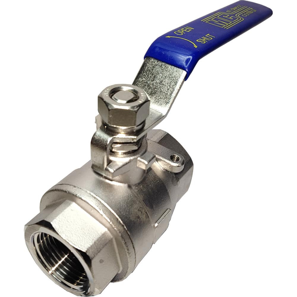 Midwest Control SSV-25NLH Standard Manual Ball Valve: 1/4" Pipe, Full Port, Stainless Steel