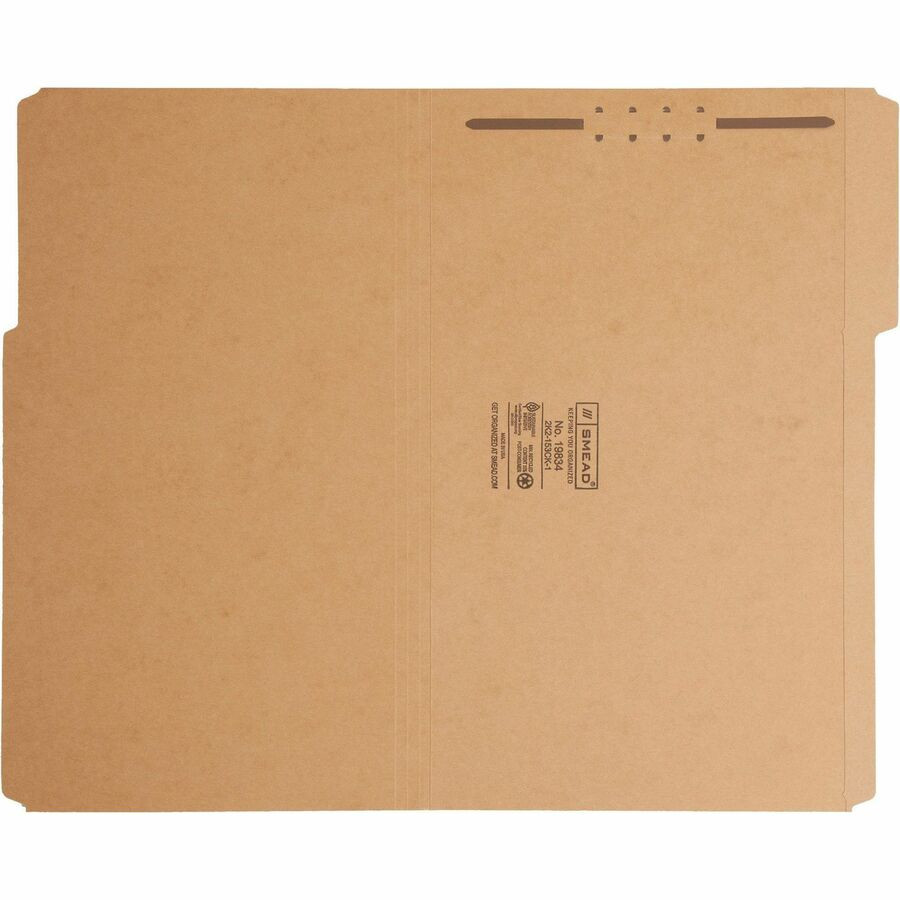 Smead Manufacturing Company Smead 19834 Smead 1/3 Tab Cut Legal Recycled Fastener Folder