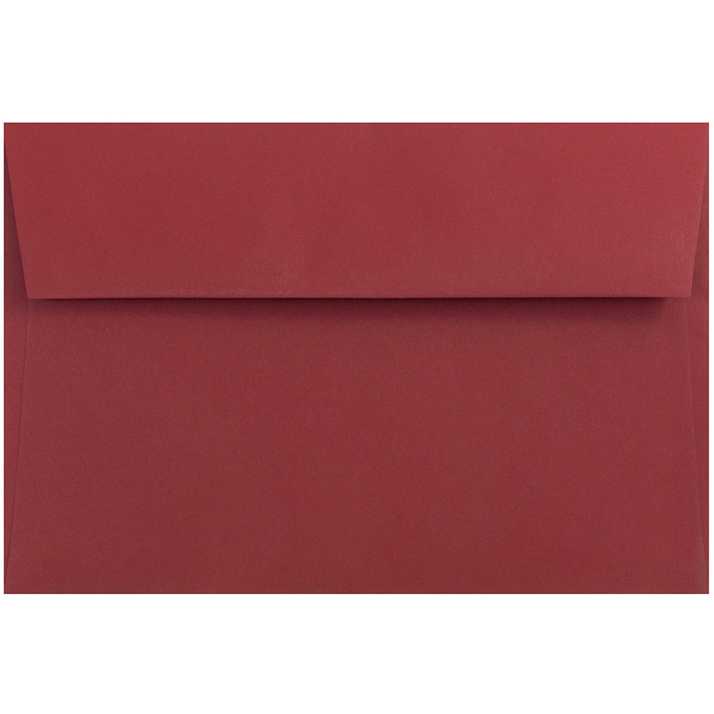 JAM PAPER AND ENVELOPE 31511321 JAM Paper Booklet Invitation Envelopes, A9, Gummed Seal, Dark Red, Pack Of 25