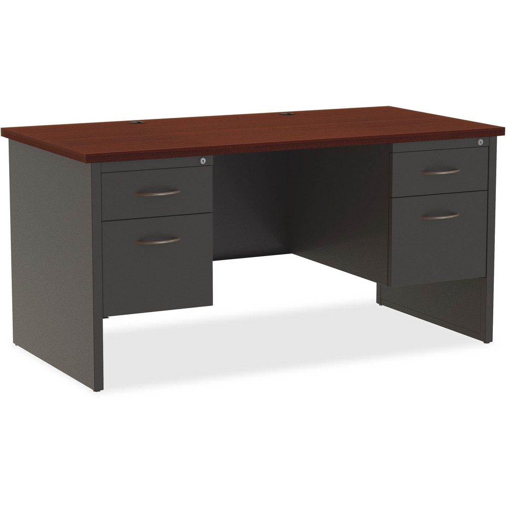 Lorell 79142 Lorell Fortress Modular Series Double-Pedestal Desk