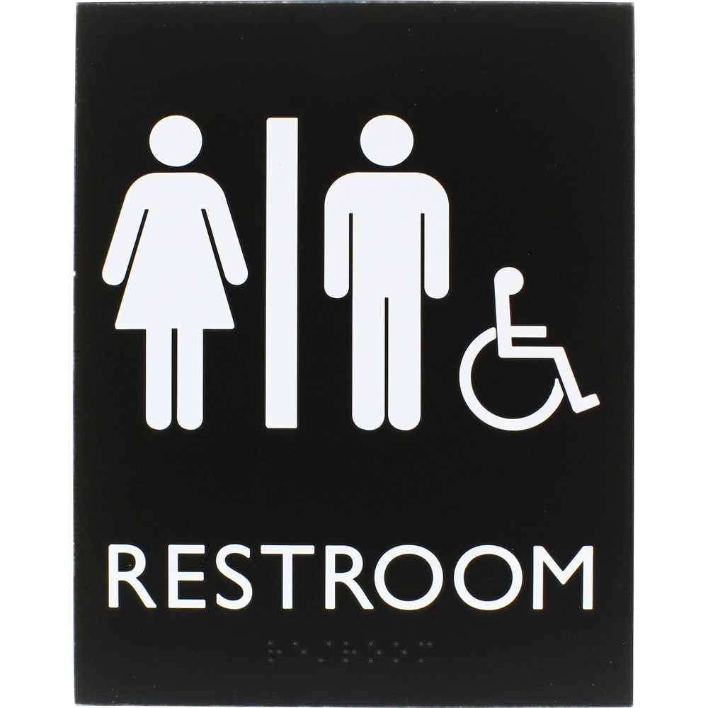 Lorell 02664 Lorell Unisex Handicap Restroom Sign
