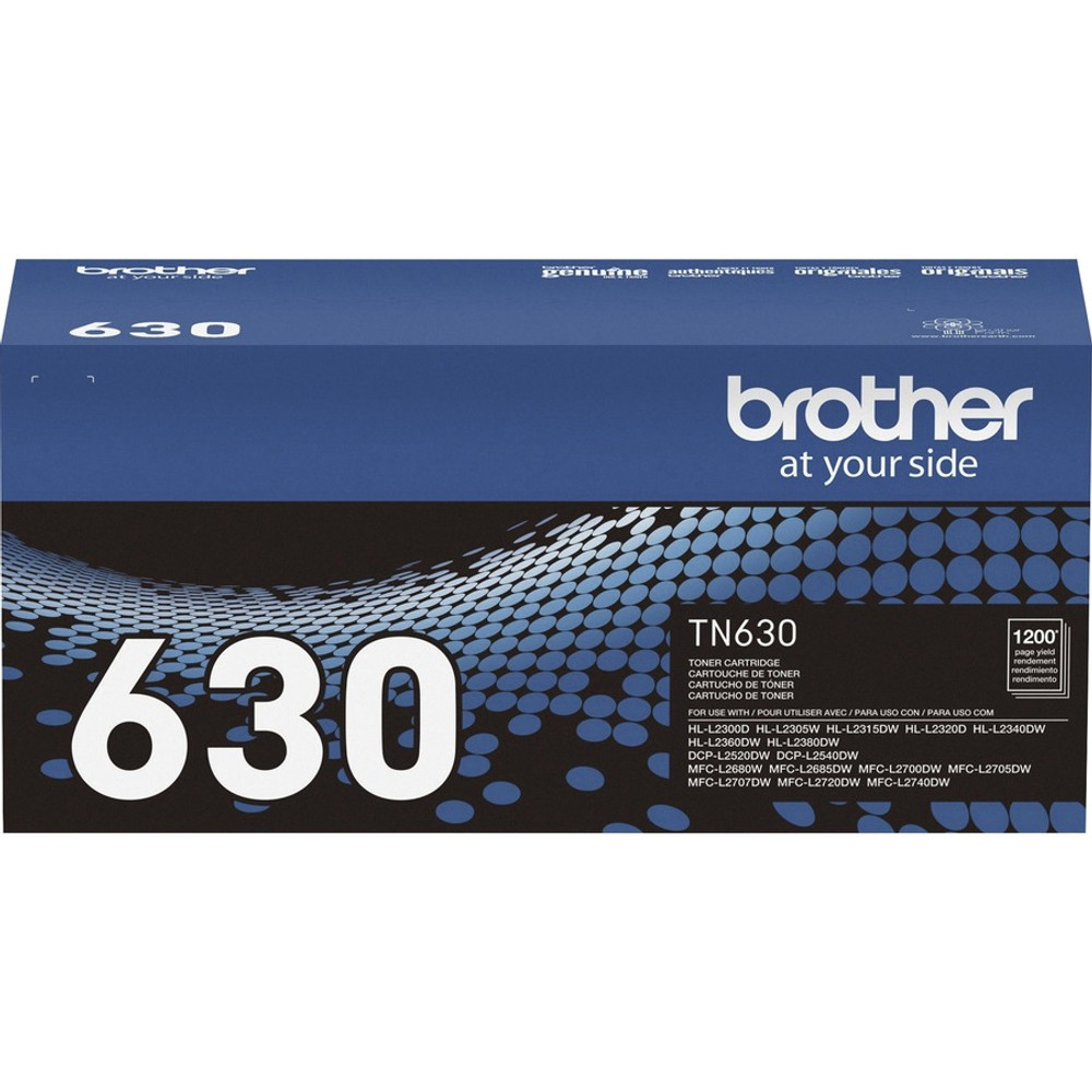 Brother Industries, Ltd Brother TN630 Brother Genuine TN630 Black Toner Cartridge