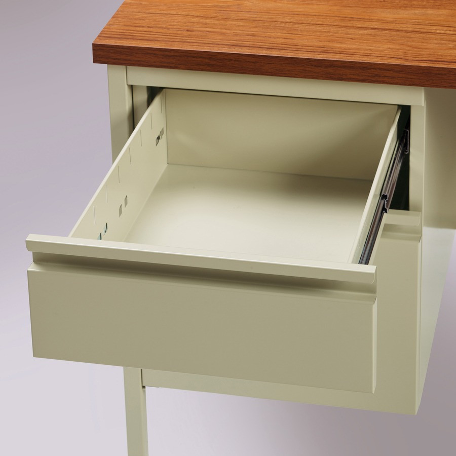 Lorell 60917 Lorell Fortress Series Left-Pedestal Desk