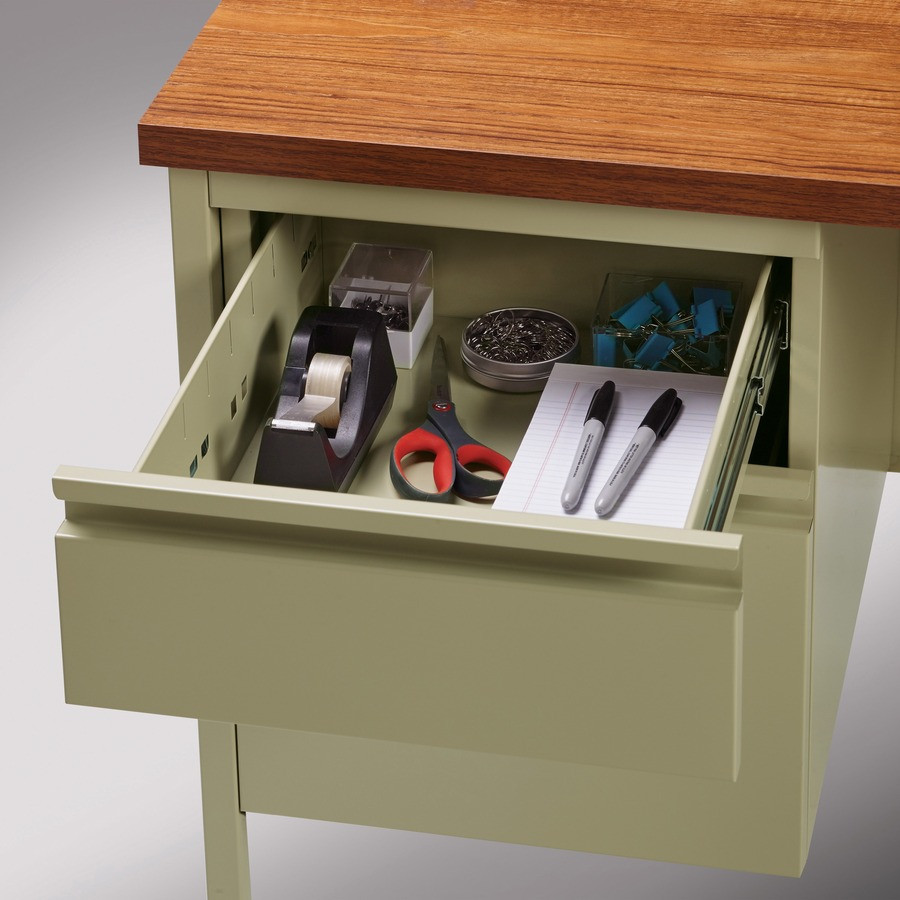 Lorell 60917 Lorell Fortress Series Left-Pedestal Desk