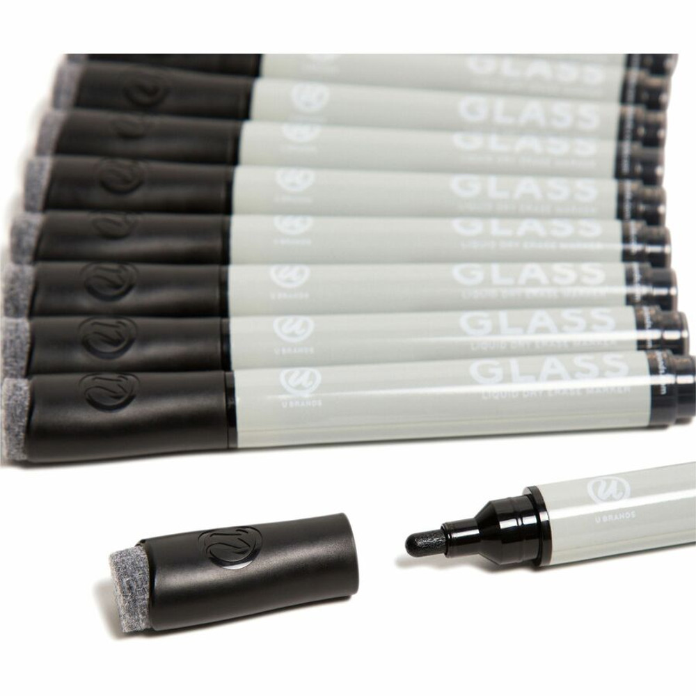 U Brands 3944U0012 U Brands Glass Liquid Dry Erase Marker