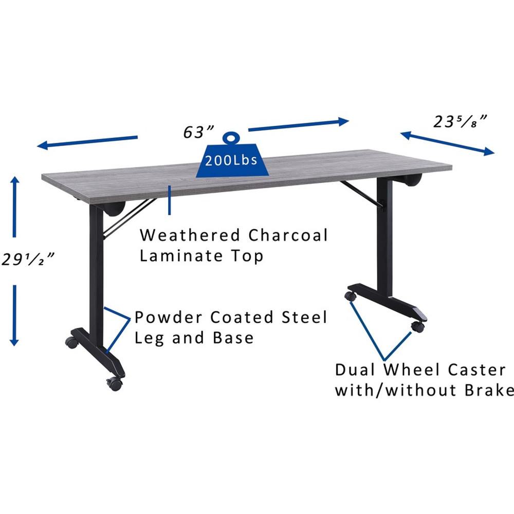 Lorell 60736 Lorell Mobile Folding Training Table