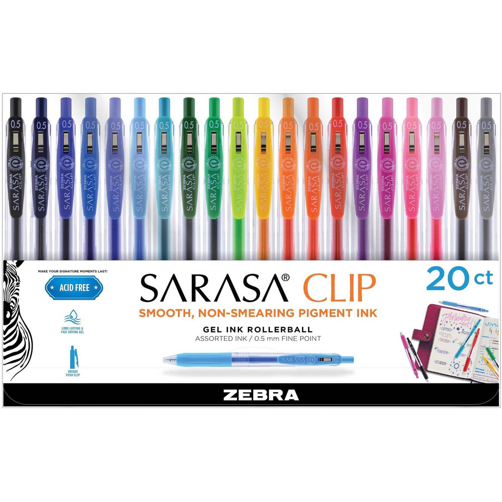 Zebra Pen Corporation Zebra Pen 47220 Zebra Pen SARASA Clip Retractable Gel Pen