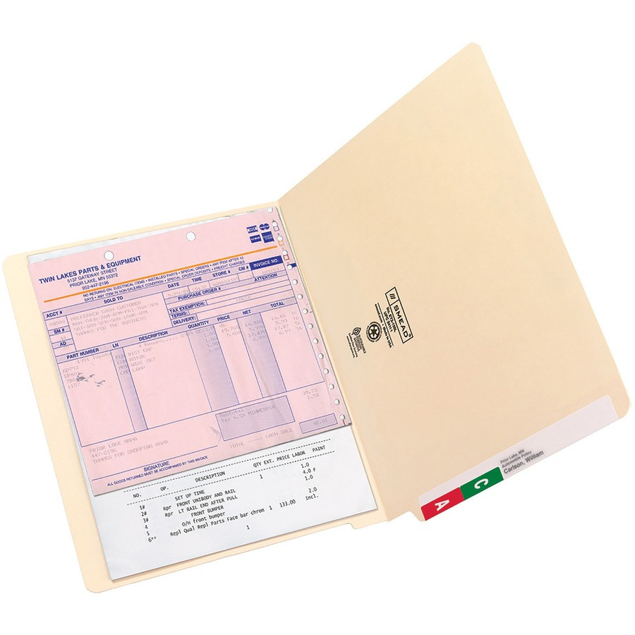 Smead Manufacturing Company Smead 24111 Smead Shelf-Master Straight Tab Cut Letter End Tab File Folder