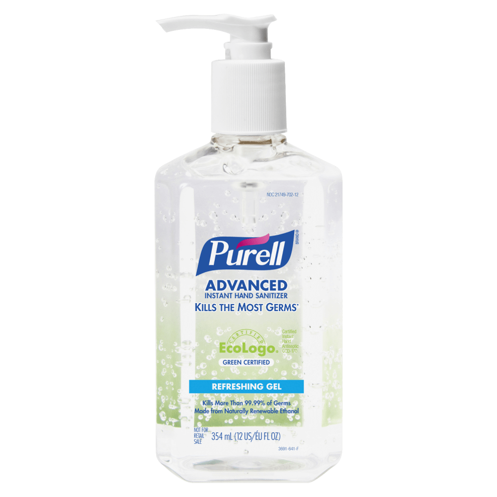 Purell 3691-12EA  ADX Advanced Green Certified Gel Instant Hand Sanitizer, 354.9 mL