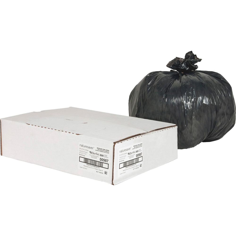 Nature Saver 00987 Nature Saver Black Low-density Recycled Can Liners