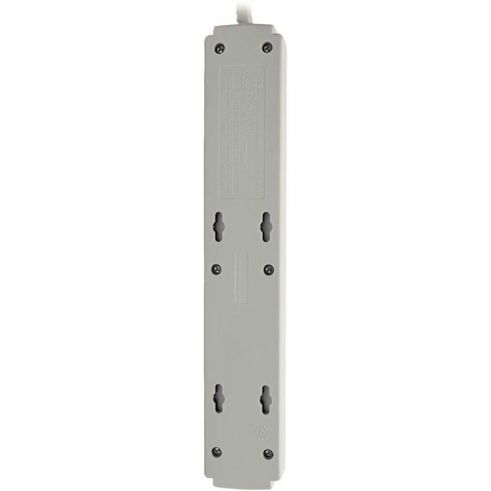 Tripp Lite by Eaton TLP615 Eaton Tripp Lite Series Protect It! 6-Outlet Surge Protector, 15 ft. Cord, 790 Joules, Diagnostic LED, Light Gray Housing