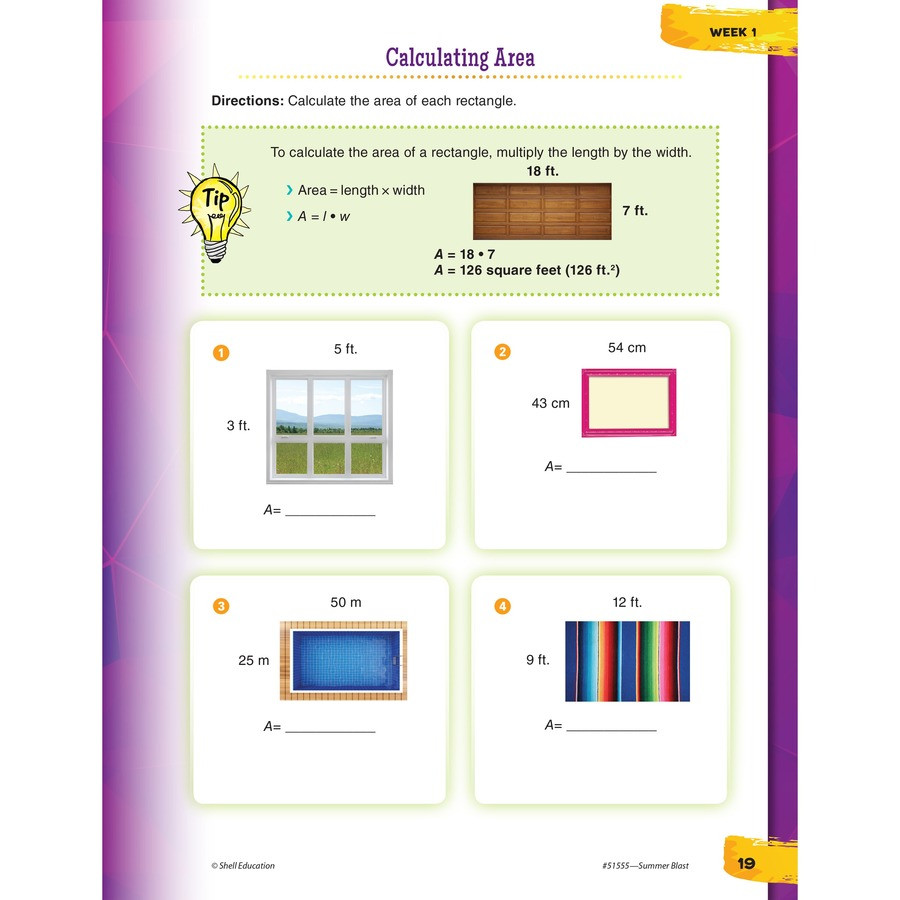 Shell Education 51555 Shell Education Summer Blast Student Workbook Printed Book by Wendy Conklin