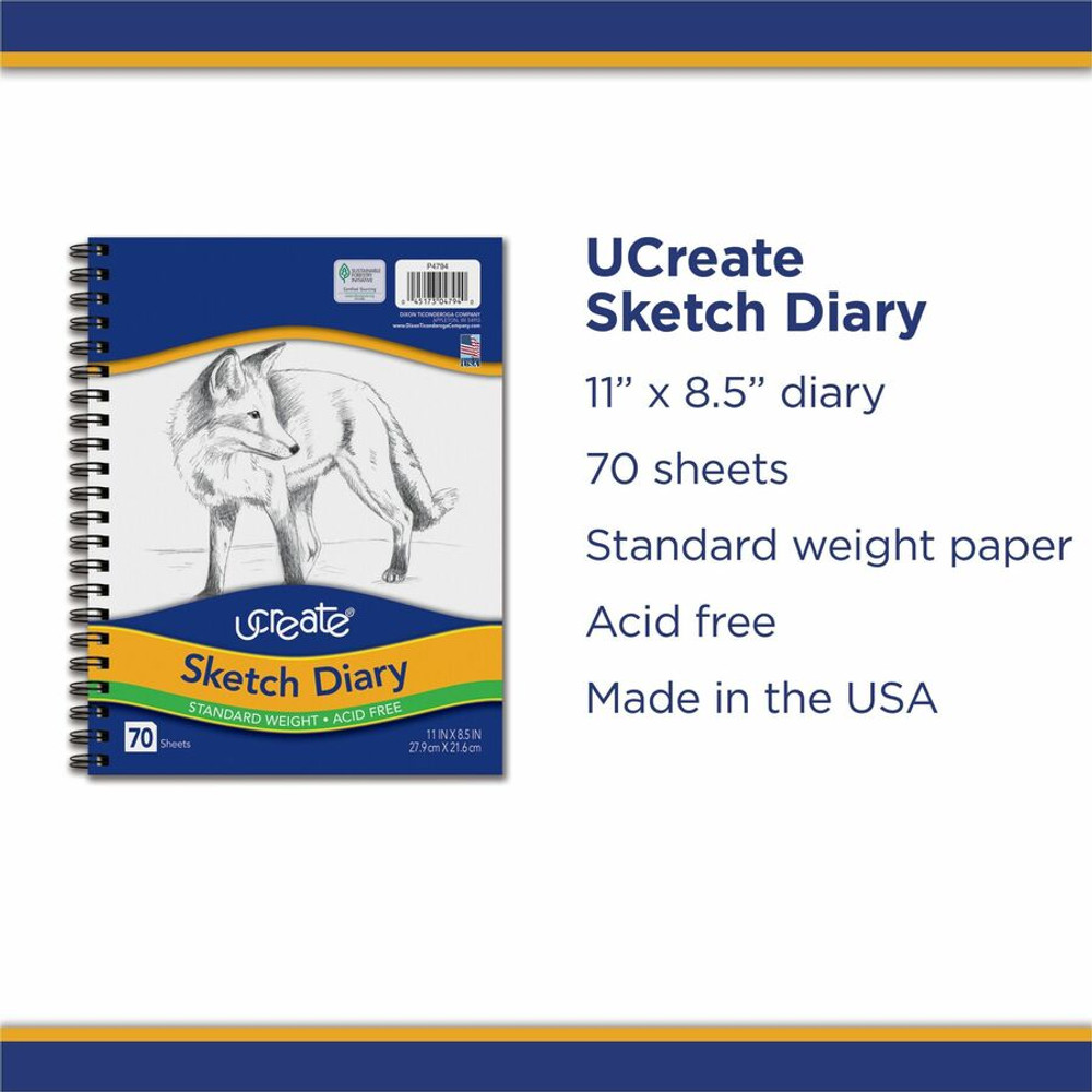 Dixon Ticonderoga Company Dixon 4790 UCreate Art1st Sketch Diary