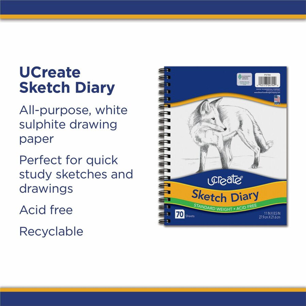 Dixon Ticonderoga Company Dixon 4790 UCreate Art1st Sketch Diary