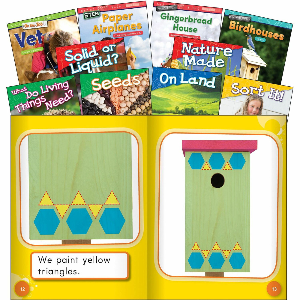 Shell Education 103736 Shell Education Exploring STEM Kindergarten 10-Book Set Printed Book