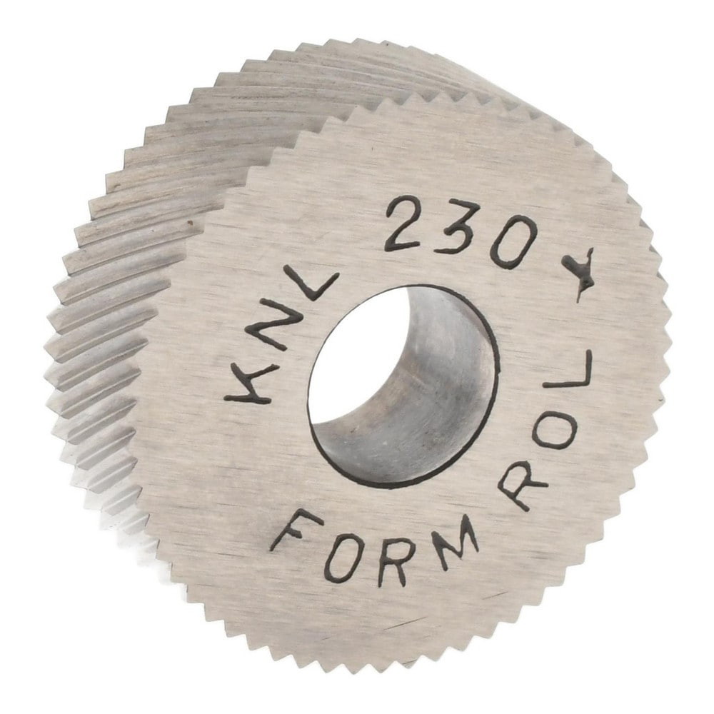 MSC KNLX230 Standard Knurl Wheel: 3/4" Dia, 90 ° Tooth Angle, 30 TPI, Diagonal, Cobalt