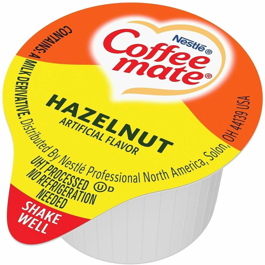 Nestle Professional Coffee mate 35180CT Coffee mate Hazelnut Liquid Coffee Creamer Singles - Gluten-Free