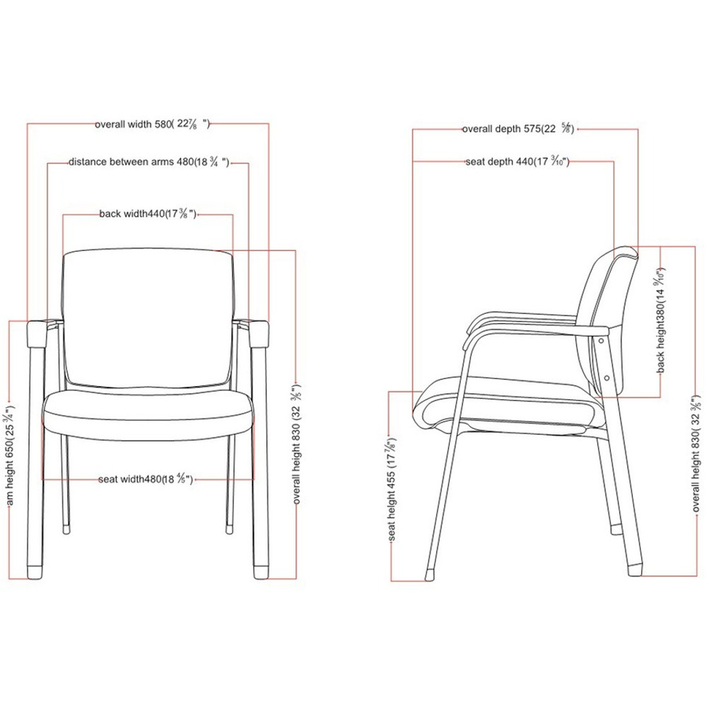 Lorell 30950 Lorell Healthcare Upholstery Guest Chair