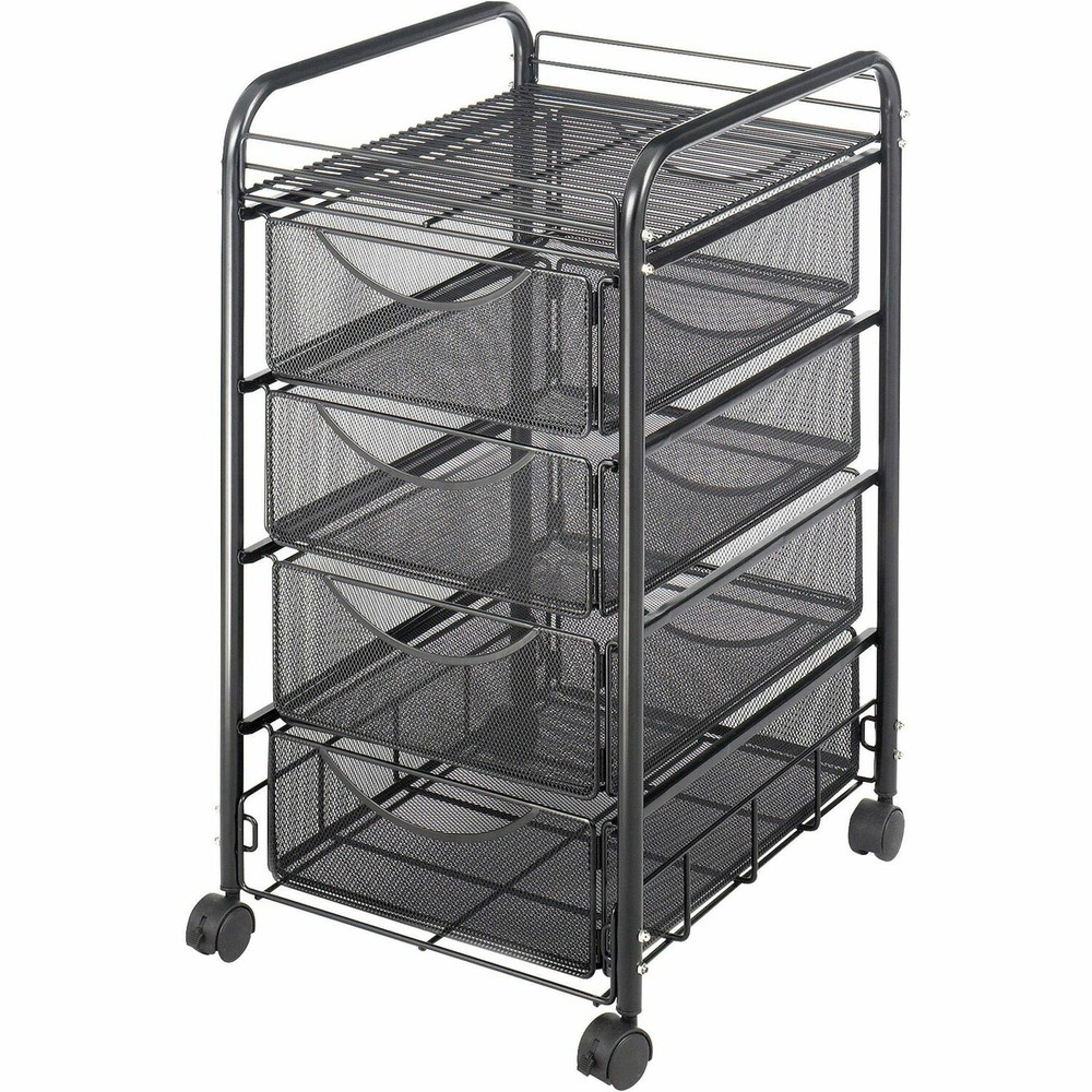 Safco Products Safco 5214BL Safco Onyx Double Mesh Mobile File Cart