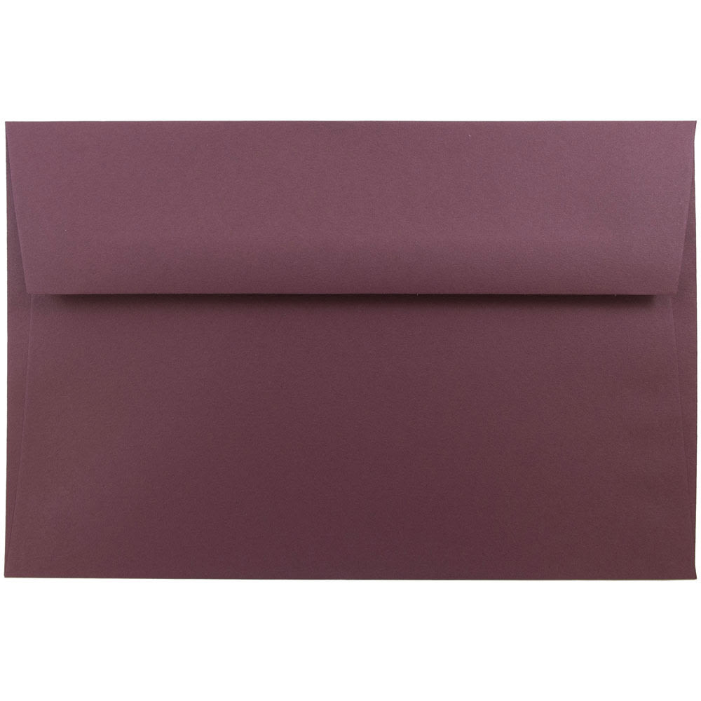 JAM PAPER AND ENVELOPE 6395844 JAM Paper Booklet Invitation Envelopes, A9, Gummed Seal, Burgundy, Pack Of 25