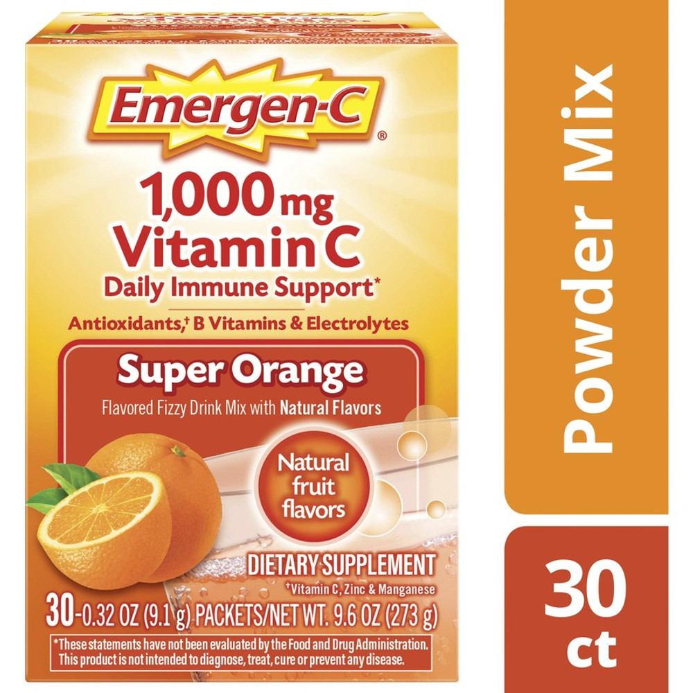 GlaxoSmithKline plc Emergen-C 30203 Emergen-C Super Orange Vitamin C Drink Mix