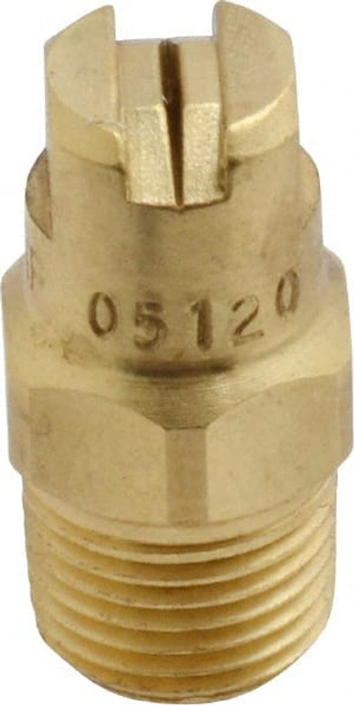 Bete Fog Nozzle 1/8NF05120@4 Brass Standard Fan Nozzle: 1/8" Pipe, 120 &deg; Spray Angle