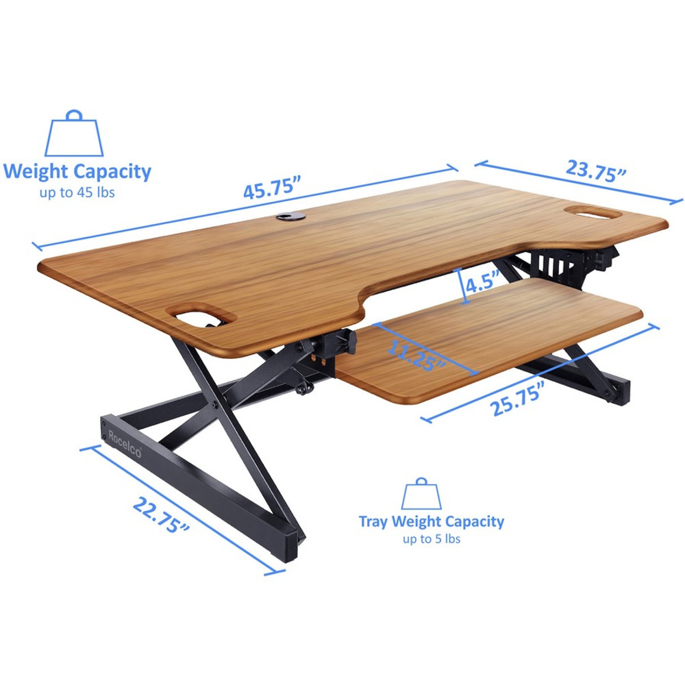 Rocelco, Inc Rocelco RDADRT46 Rocelco DADRT- 46 Sit Stand Desk Riser