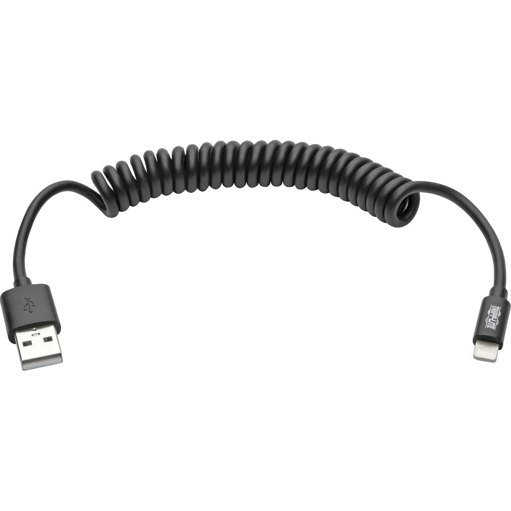 Tripp Lite by Eaton M100004COILB Tripp Lite by Eaton Lightning Connector USB Coiled Cable