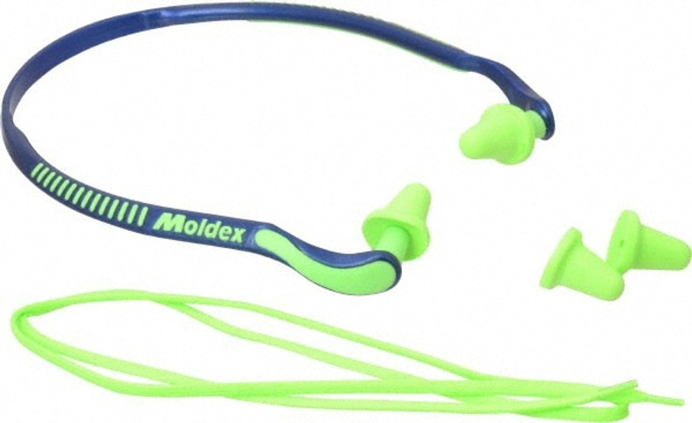 Moldex 6506 Earplugs: 25 dB, Bell, Push-In Stem, Banded