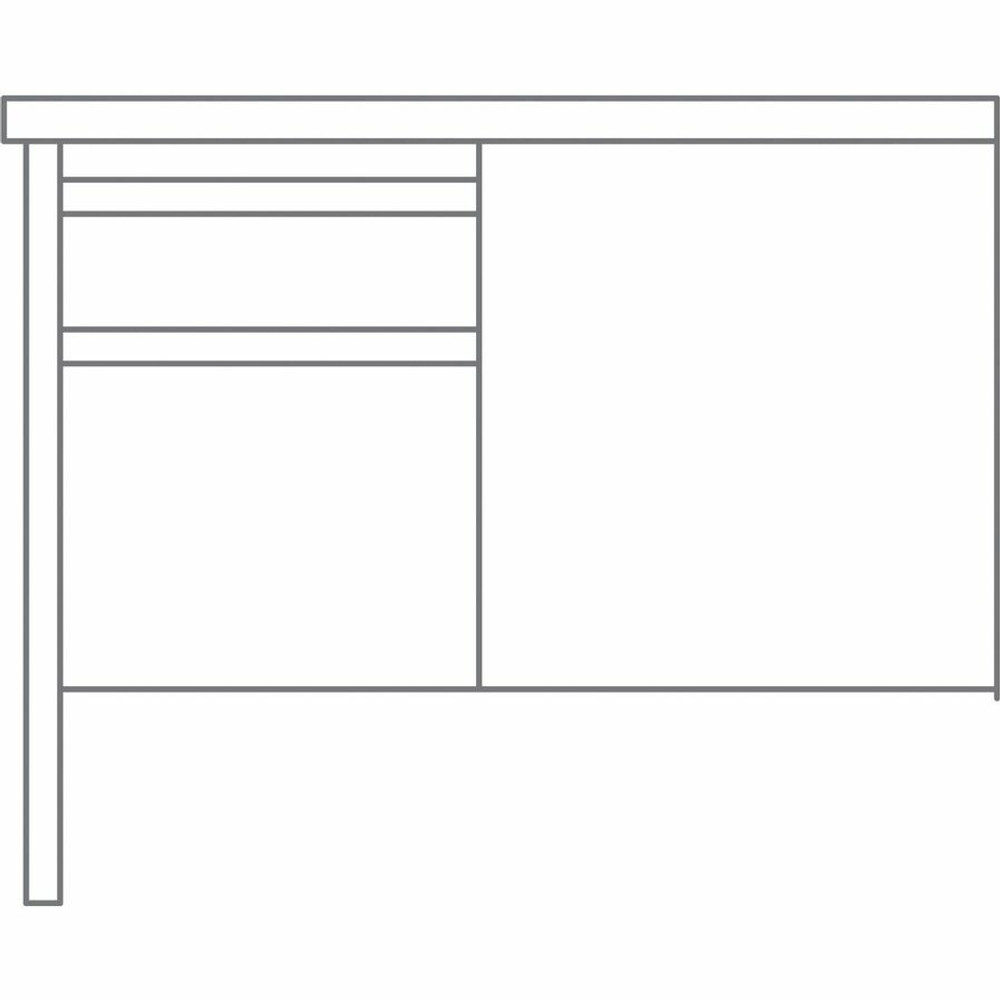 Lorell 60925 Lorell Fortress Series Left-Pedestal Return