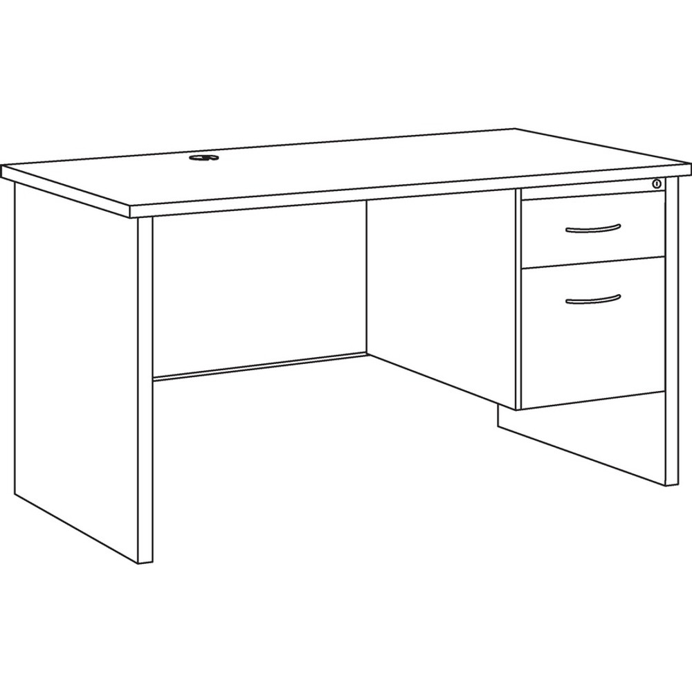 Lorell 79147 Lorell Fortress Modular Series Right-Pedestal Desk