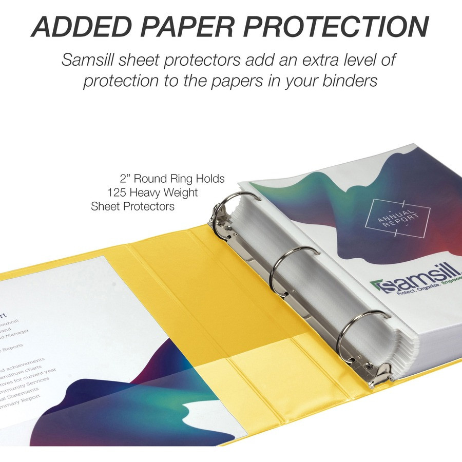 Samsill Corporation Samsill 18561 Samsill Economy 2" Round-Ring View Binder