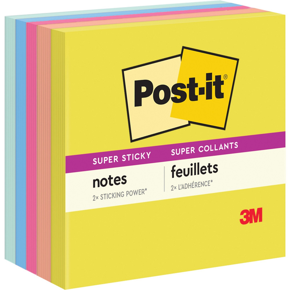 3M Post-it&reg; 6545SSJOY Post-it&reg; Super Sticky Note Pads - Summer Joy Color Collection