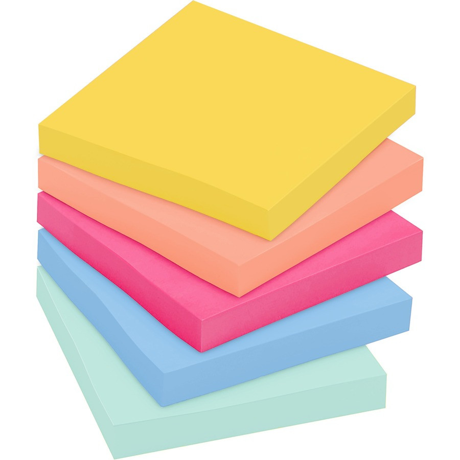 3M Post-it&reg; 6545SSJOY Post-it&reg; Super Sticky Note Pads - Summer Joy Color Collection