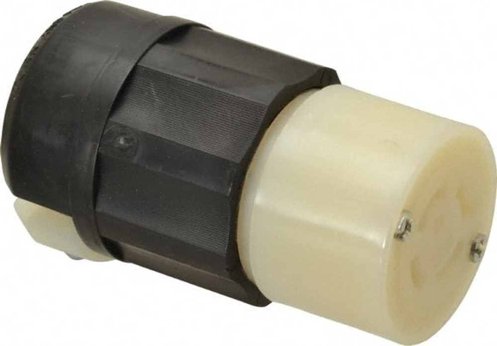 Leviton 2413 Locking Inlet: Connector, Industrial, L14-20R, 125 & 250V, Black & White