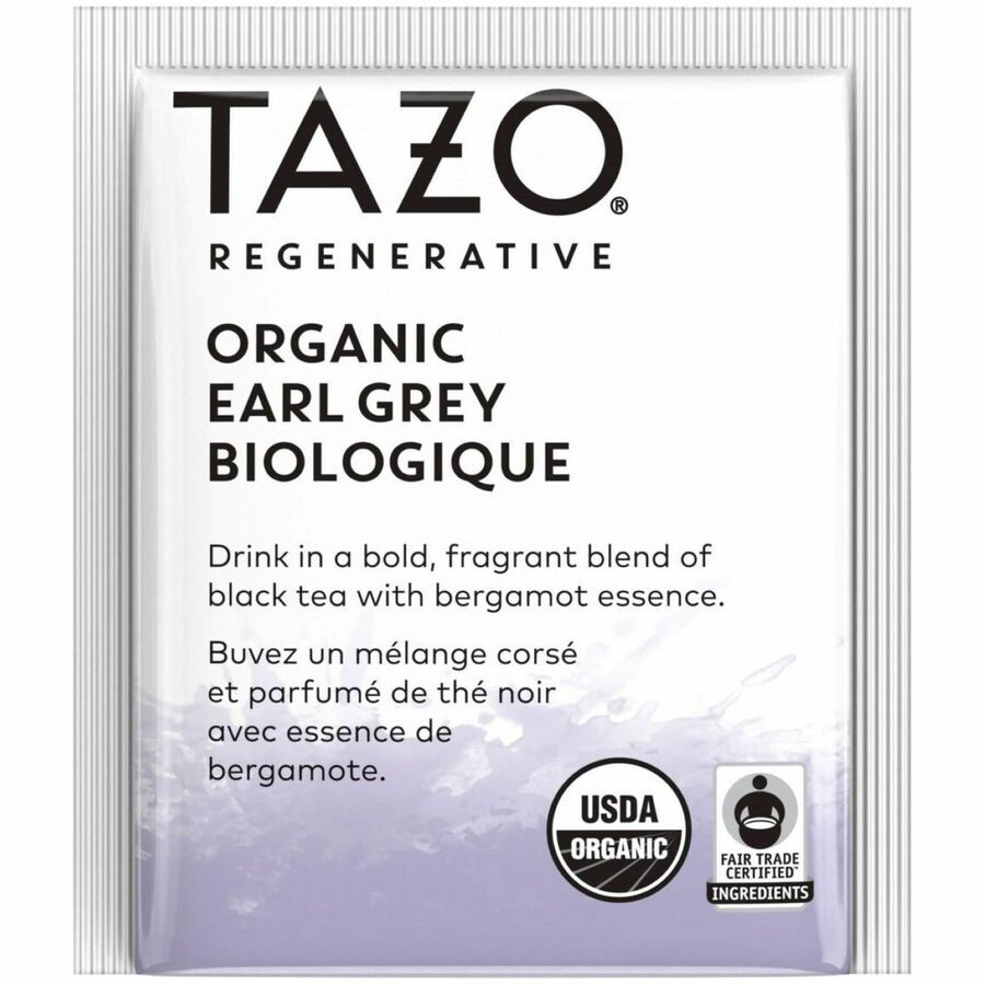 Unilever N.V Tazo 00352 Tazo Regenerative Organic Earl Grey Black Tea Bag