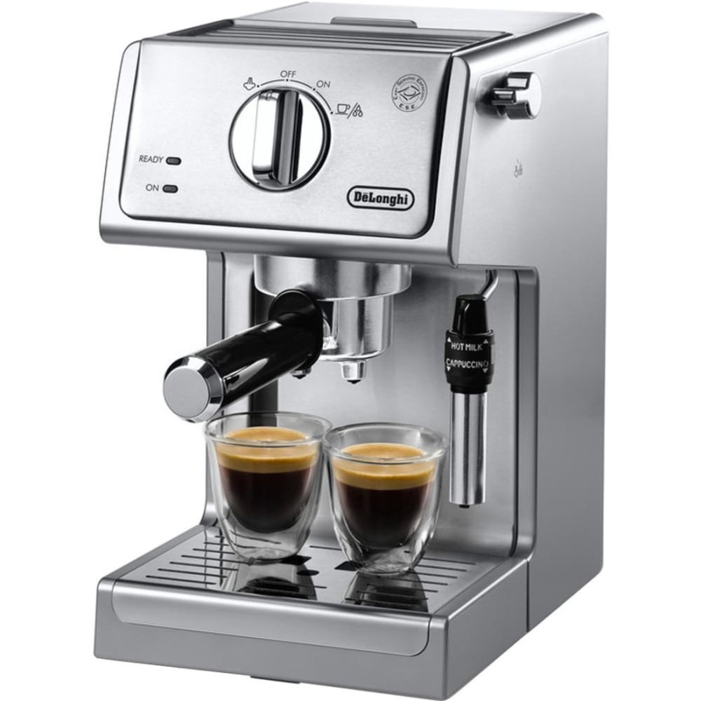DELONGHI AMERICA INC. ECP3630 DeLonghi Pump Espresso 3630 - 1100 W - 15 bar - 1.16 quart - Stainless Steel - Stainless Steel Body