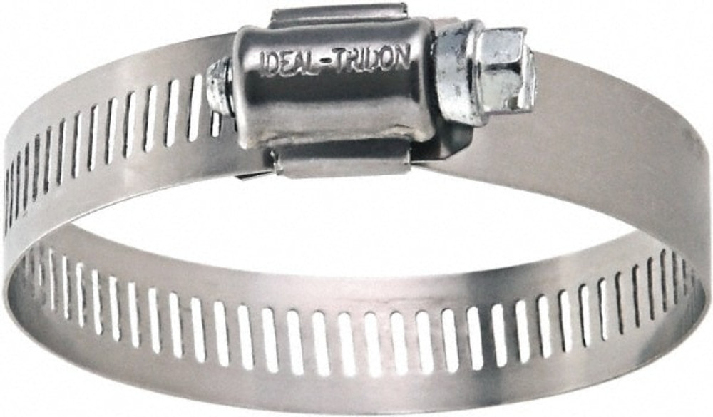 IDEAL TRIDON 5012051 Worm Gear Clamp: SAE 12, 1/2 to 1-1/4" Dia, Stainless Steel Band