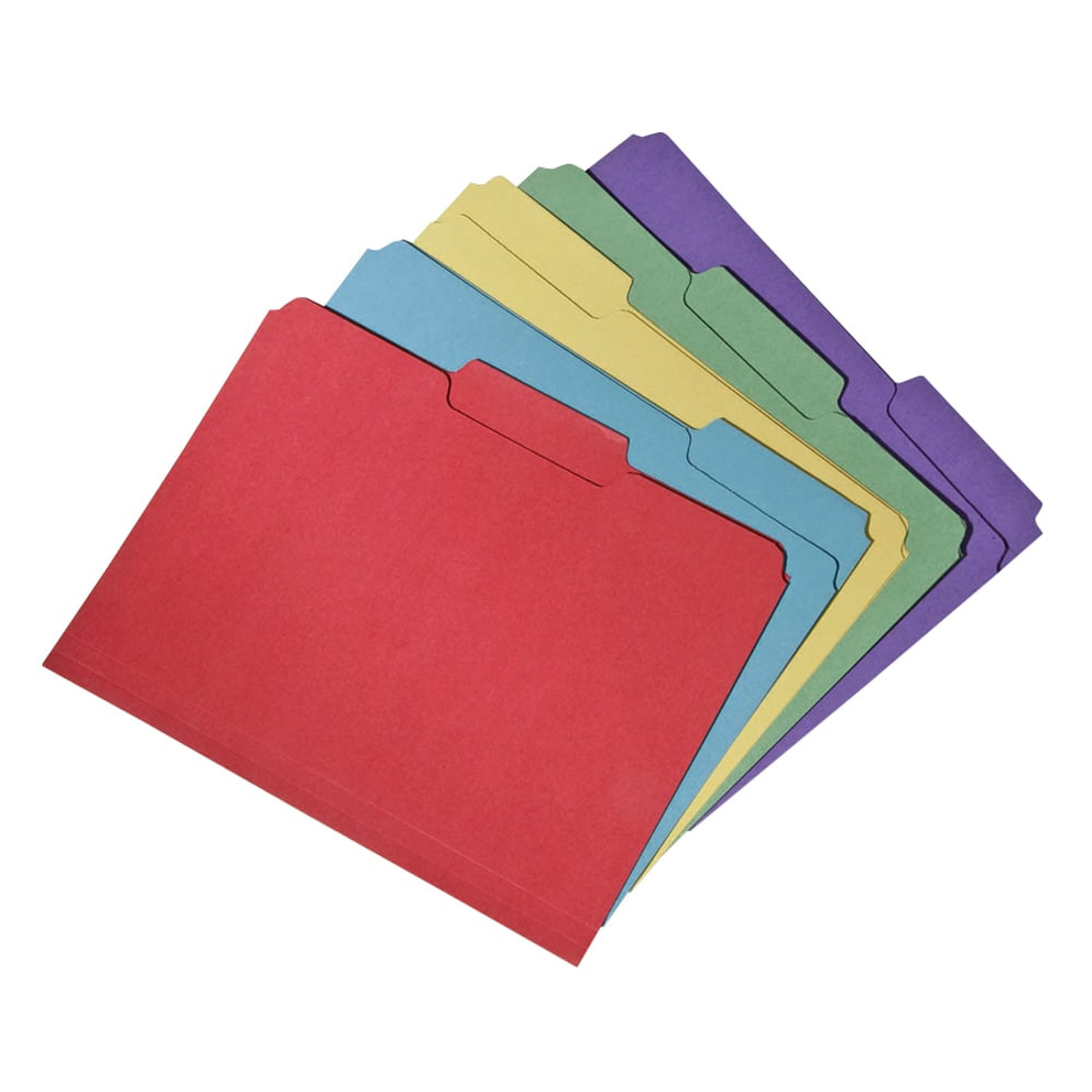 NATIONAL INDUSTRIES FOR THE BLIND 151779 SKILCRAFT File Folders, Assorted Colors, Box Of 100, (AbilityOne 7530-01-566-4143)