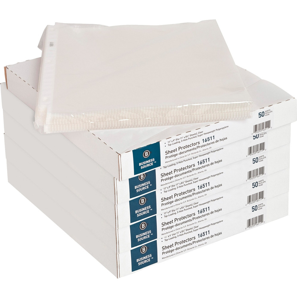 Business Source 16511CT Business Source Sheet Protectors