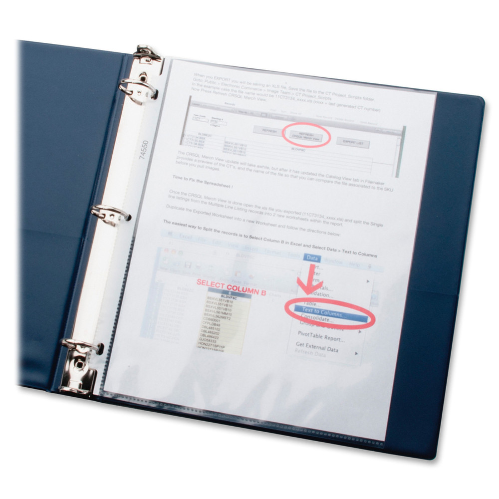 Business Source 16511CT Business Source Sheet Protectors