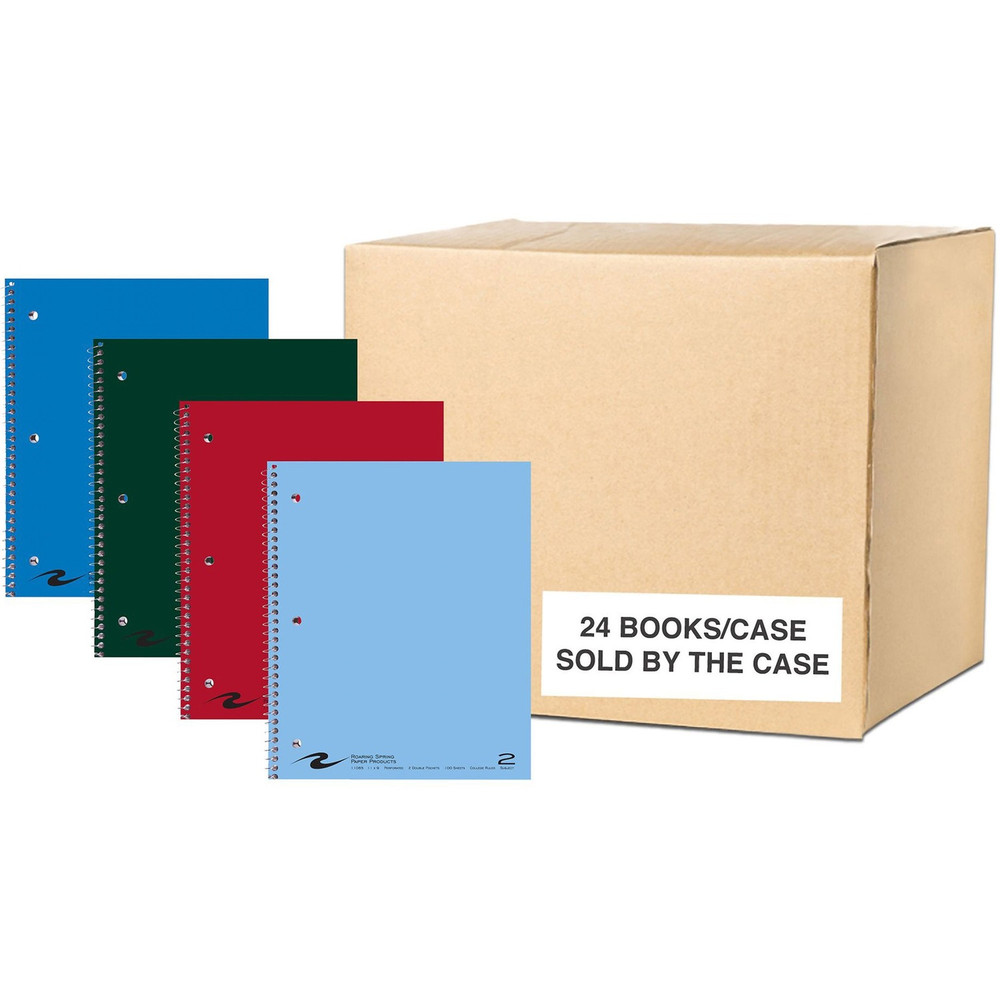 Roaring Spring Paper Products Roaring Spring 11085cs Roaring Spring College Ruled 2 Subject Spiral Notebook