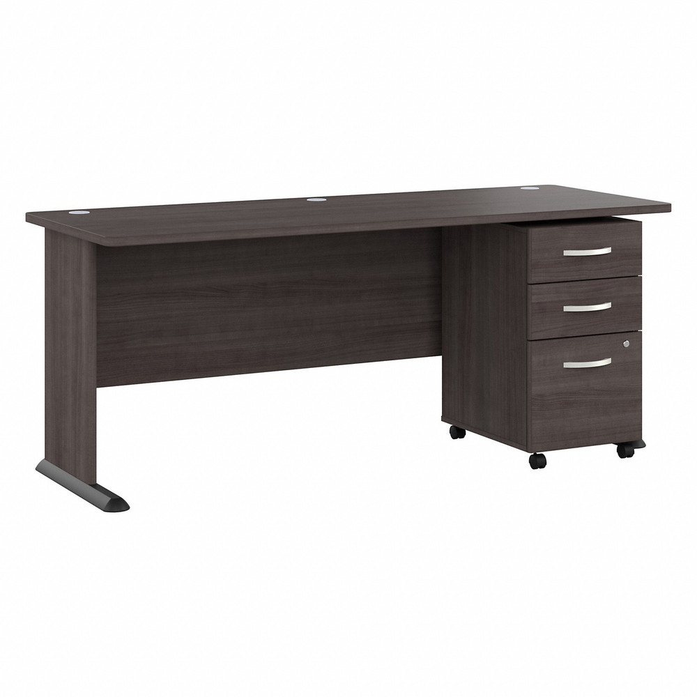 Bush Industries, Inc Bush Business Furniture STA004SGSU Bush Business Furniture Studio A 72W Computer Desk with 3-Drawer Mobile File Cabinet