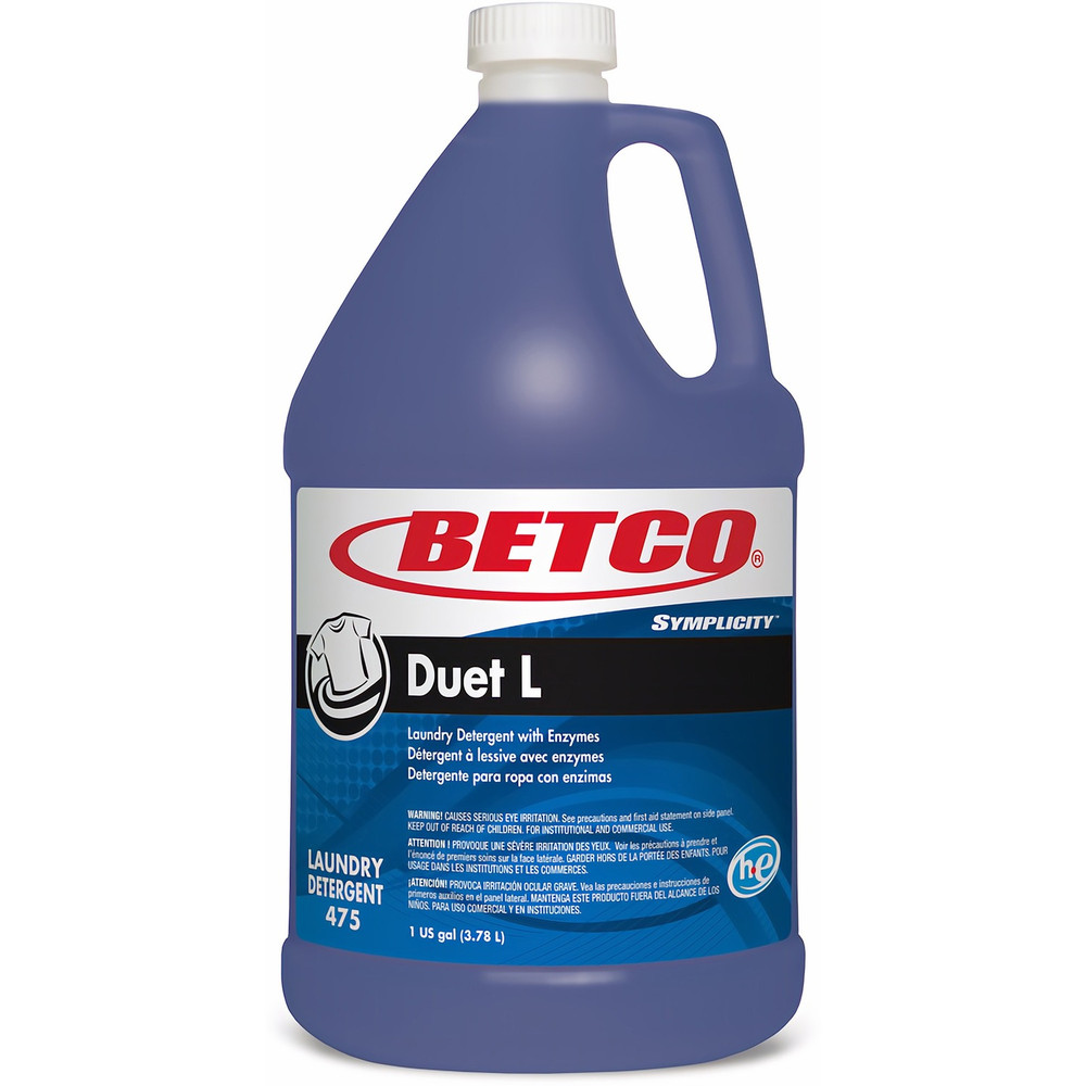 Betco Corporation Betco 4750400 Betco Symplicity&trade; Duet L Detergent With Bleach Alternative, Fresh Scent, 128 Oz, Blue