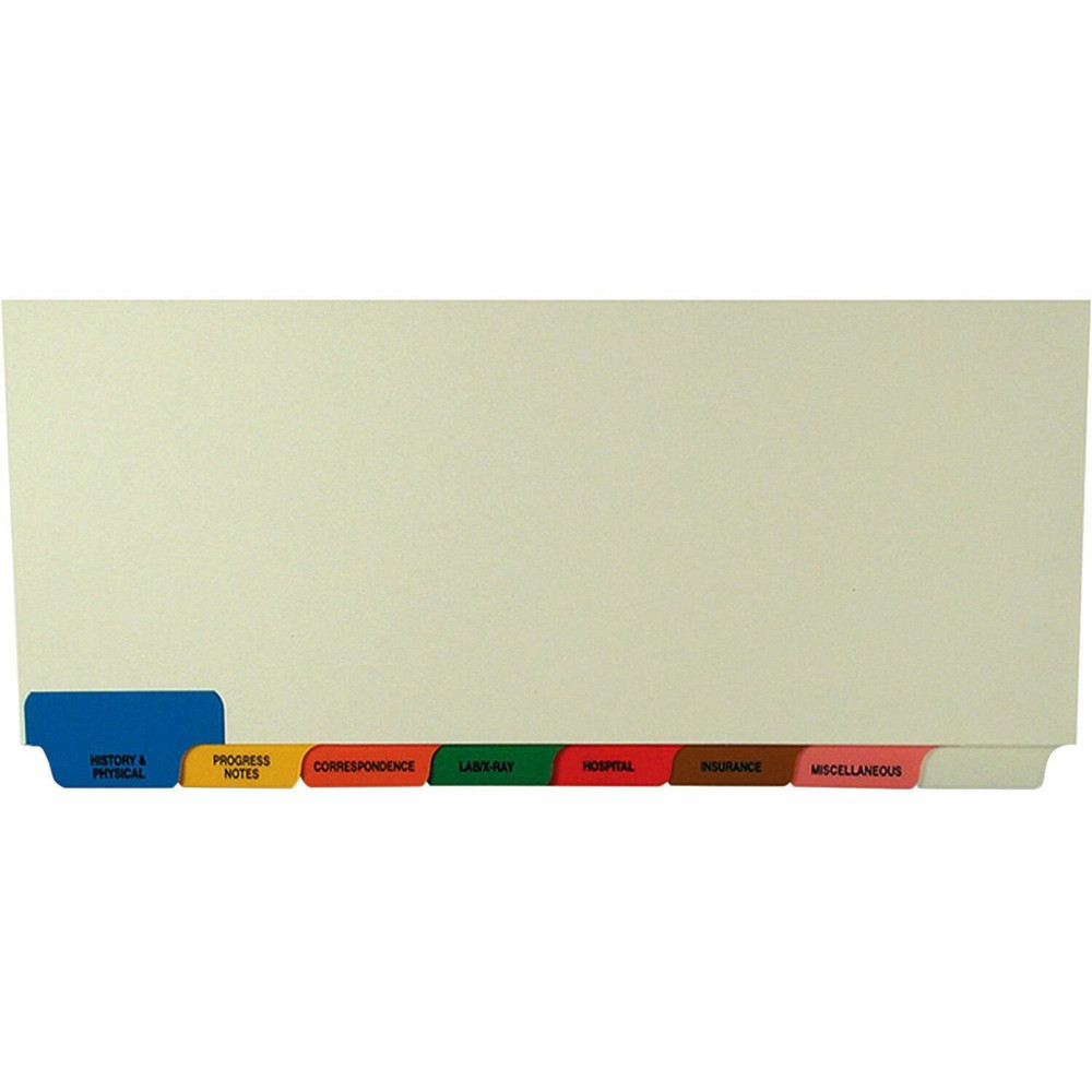TABBIES 54500 Tabbies 8-Bottom Tab Medical Chart Index Set