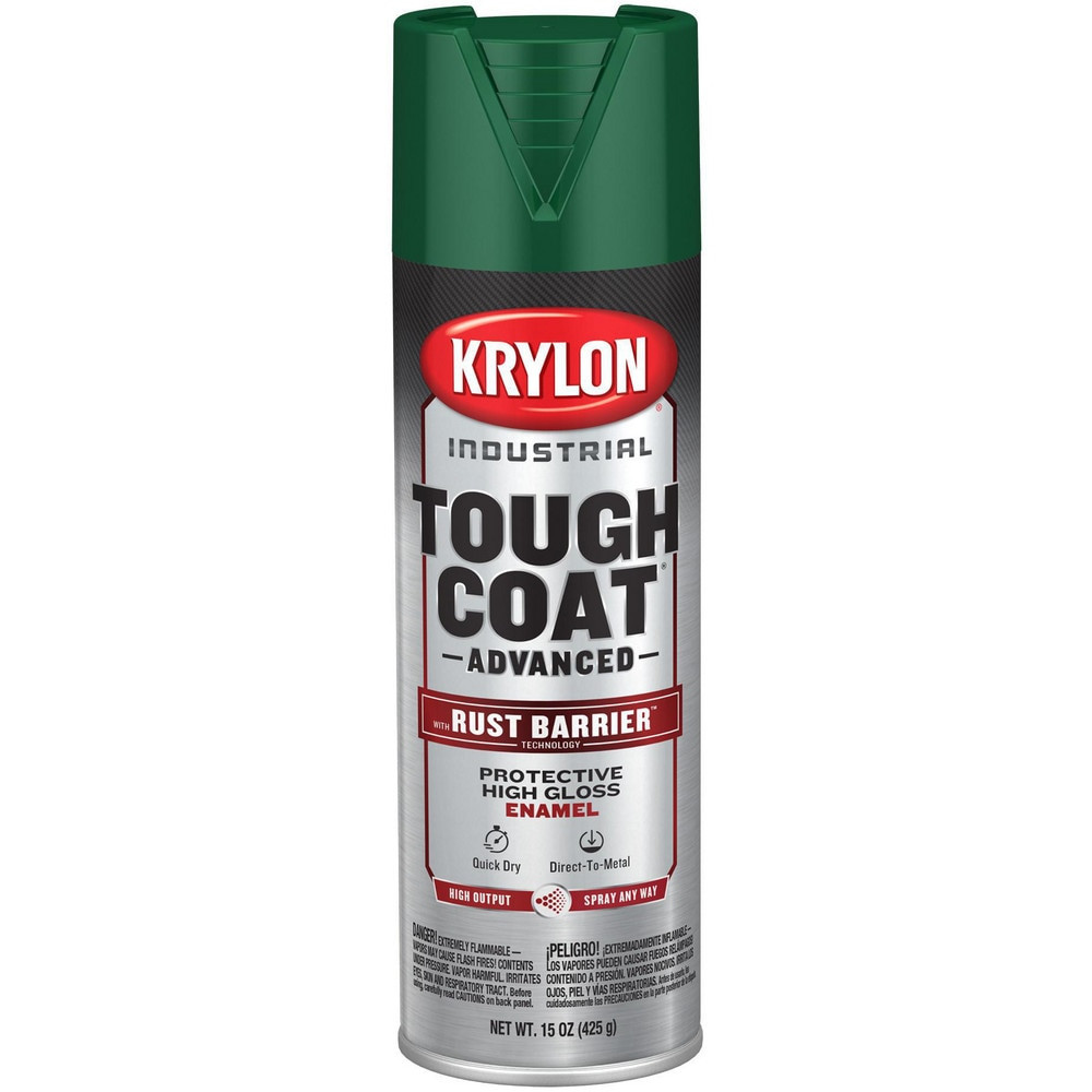 Krylon K00379008 Spray Paints; Product Type: Rust-Preventive Acrylic Alkyd Enamel ; Type: Acrylic Alkyd Enamel Spray Paint ; Color: Dark Green ; Finish: Gloss ; Color Family: Green ; Container Size (oz.): 15.000